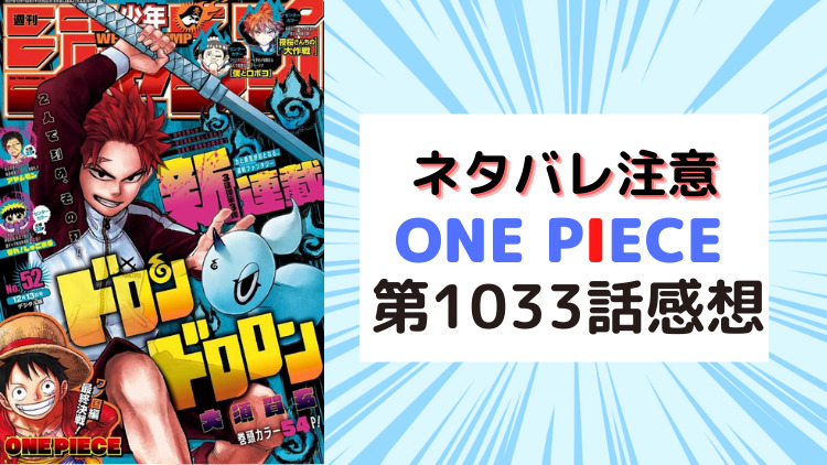 ONE PIECE 第1033話感想